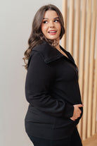 Handle That High Neck Zip Up Jacket-Layers-Stay Foxy Boutique, Florissant, Missouri