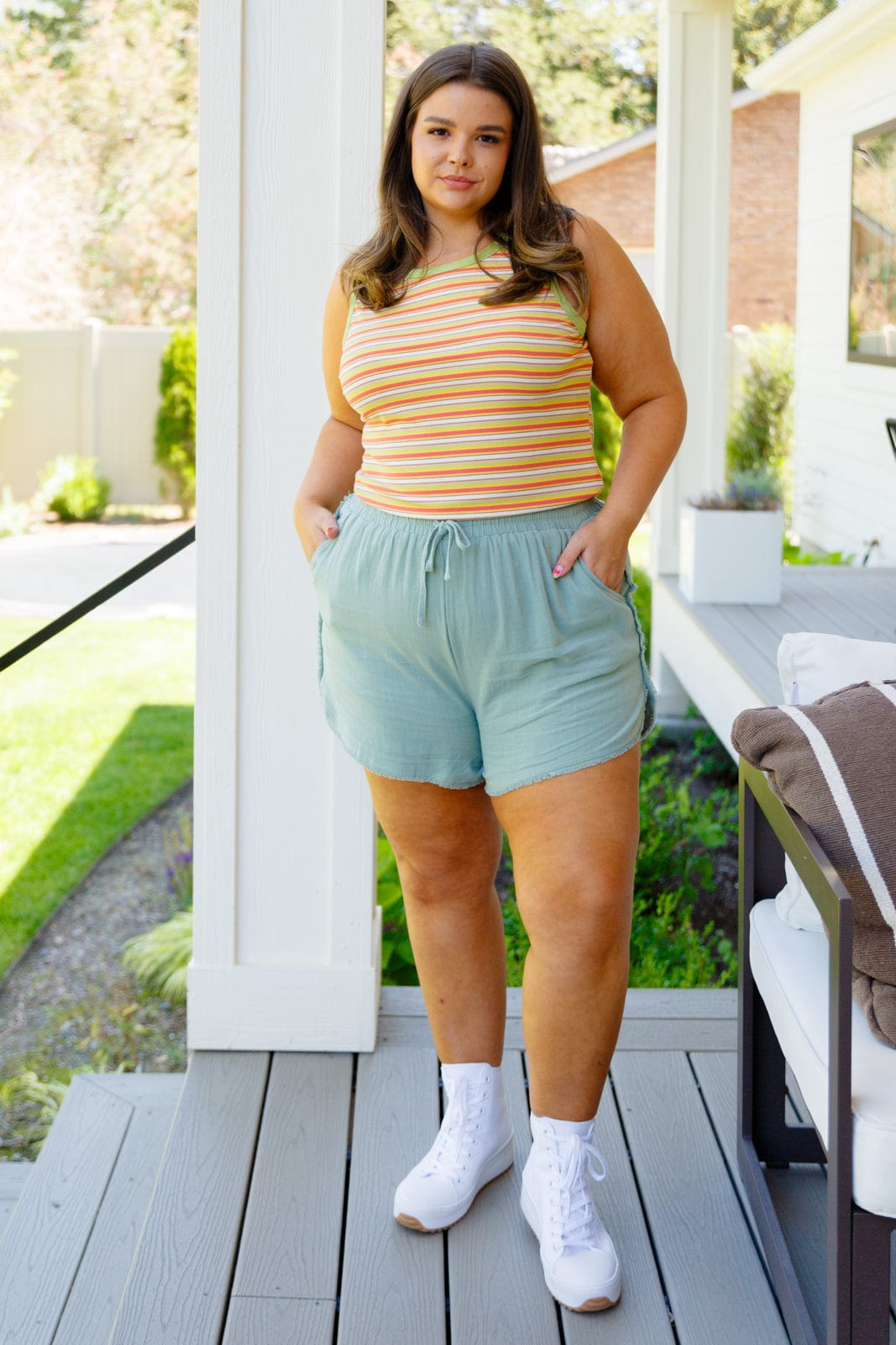 Now and Forever Striped Tank-Tops-Stay Foxy Boutique, Florissant, Missouri