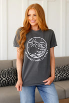 Happiness Comes in Waves Tee-Tops-Stay Foxy Boutique, Florissant, Missouri