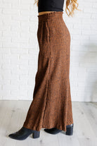 Harmony High Rise Wide Leg Pants in Brown-Bottoms-Stay Foxy Boutique, Florissant, Missouri