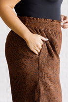 Harmony High Rise Wide Leg Pants in Brown-Bottoms-Stay Foxy Boutique, Florissant, Missouri