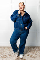 Have We Met Oversized Denim Jacket-Denim-Stay Foxy Boutique, Florissant, Missouri