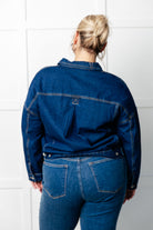 Have We Met Oversized Denim Jacket-Denim-Stay Foxy Boutique, Florissant, Missouri