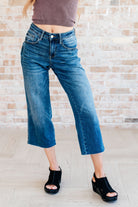 Hayes High Rise Wide Leg Crop Jeans-Denim-Stay Foxy Boutique, Florissant, Missouri