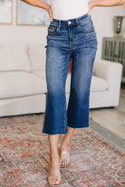 Hayes High Rise Wide Leg Crop Jeans-Denim-Stay Foxy Boutique, Florissant, Missouri