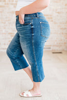 Hayes High Rise Wide Leg Crop Jeans-Denim-Stay Foxy Boutique, Florissant, Missouri