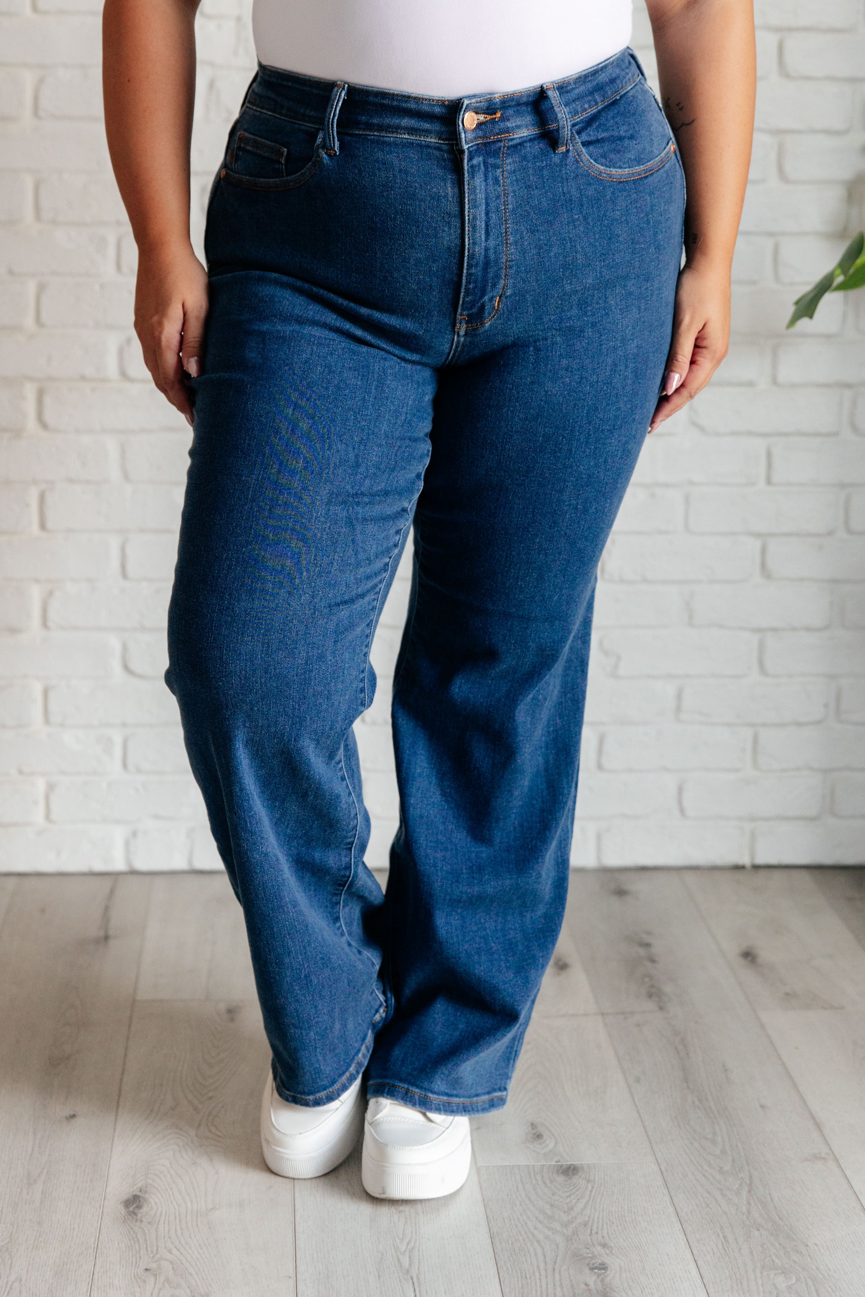 Hazel High Rise Vintage Wide Leg Jeans-Denim-Stay Foxy Boutique, Florissant, Missouri