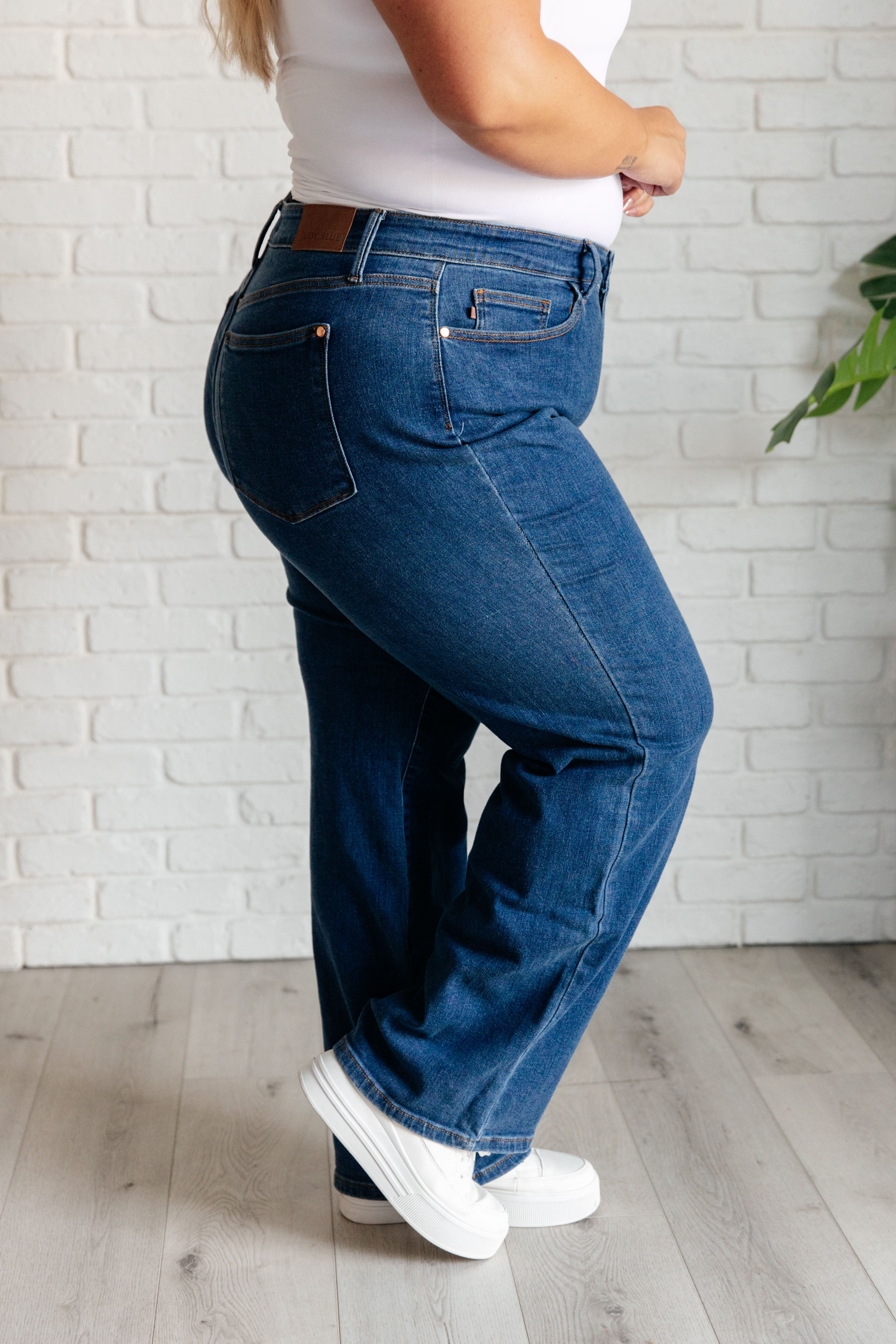 Hazel High Rise Vintage Wide Leg Jeans-Denim-Stay Foxy Boutique, Florissant, Missouri