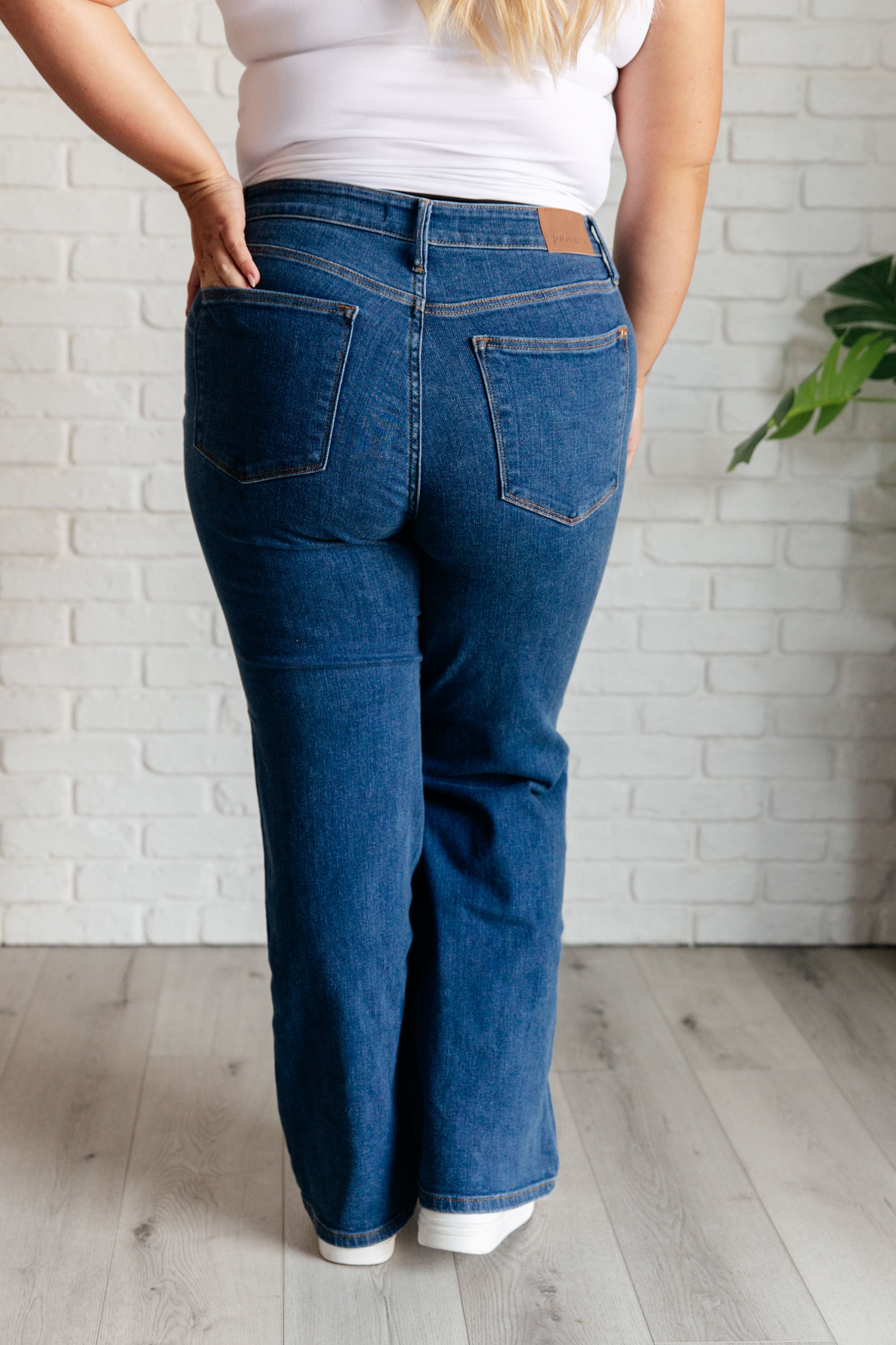 Hazel High Rise Vintage Wide Leg Jeans-Denim-Stay Foxy Boutique, Florissant, Missouri