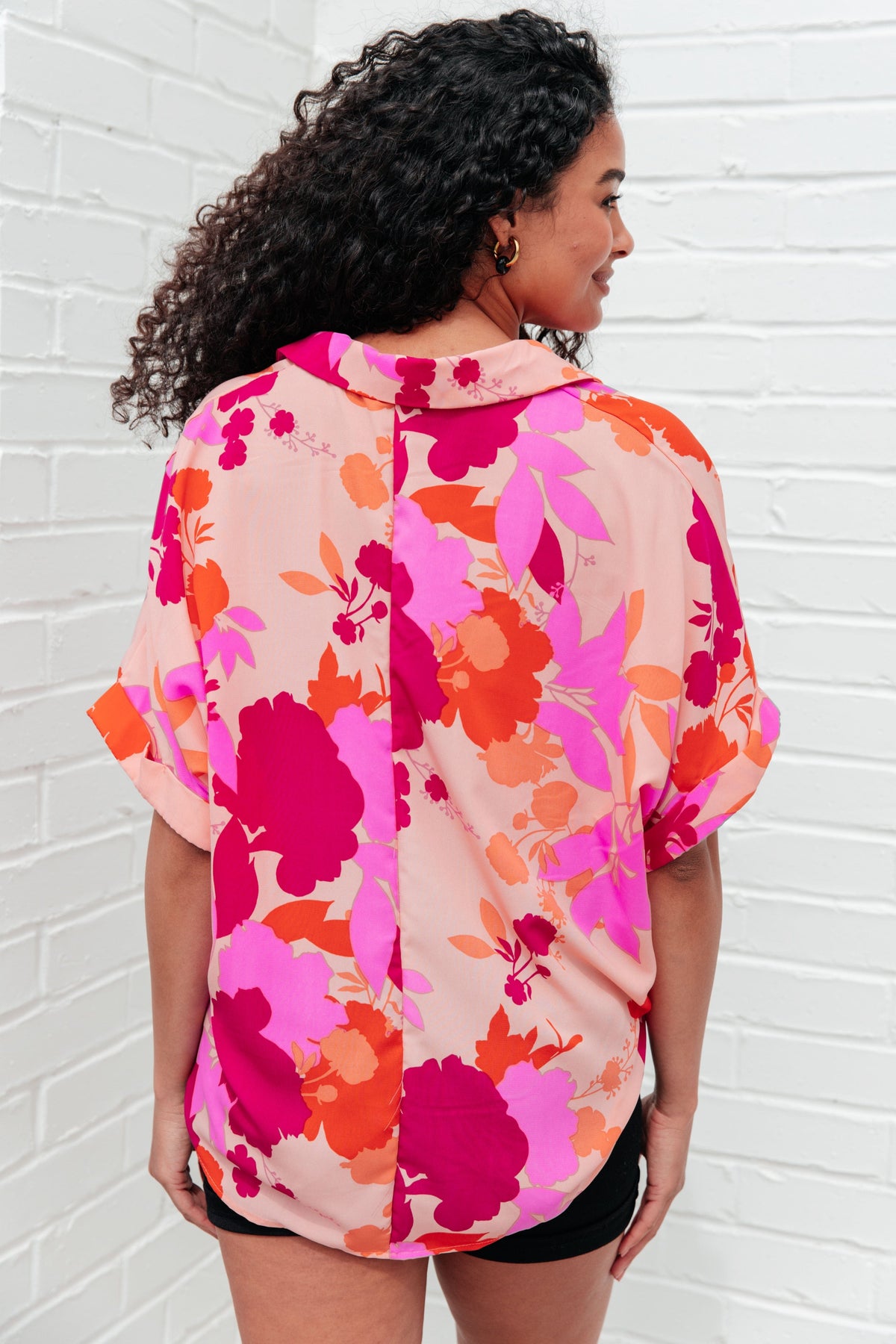 Hazy Cosmic Jive Relaxed Blouse-Tops-Stay Foxy Boutique, Florissant, Missouri