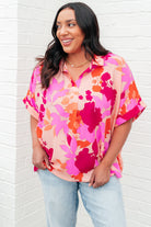 Hazy Cosmic Jive Relaxed Blouse-Tops-Stay Foxy Boutique, Florissant, Missouri