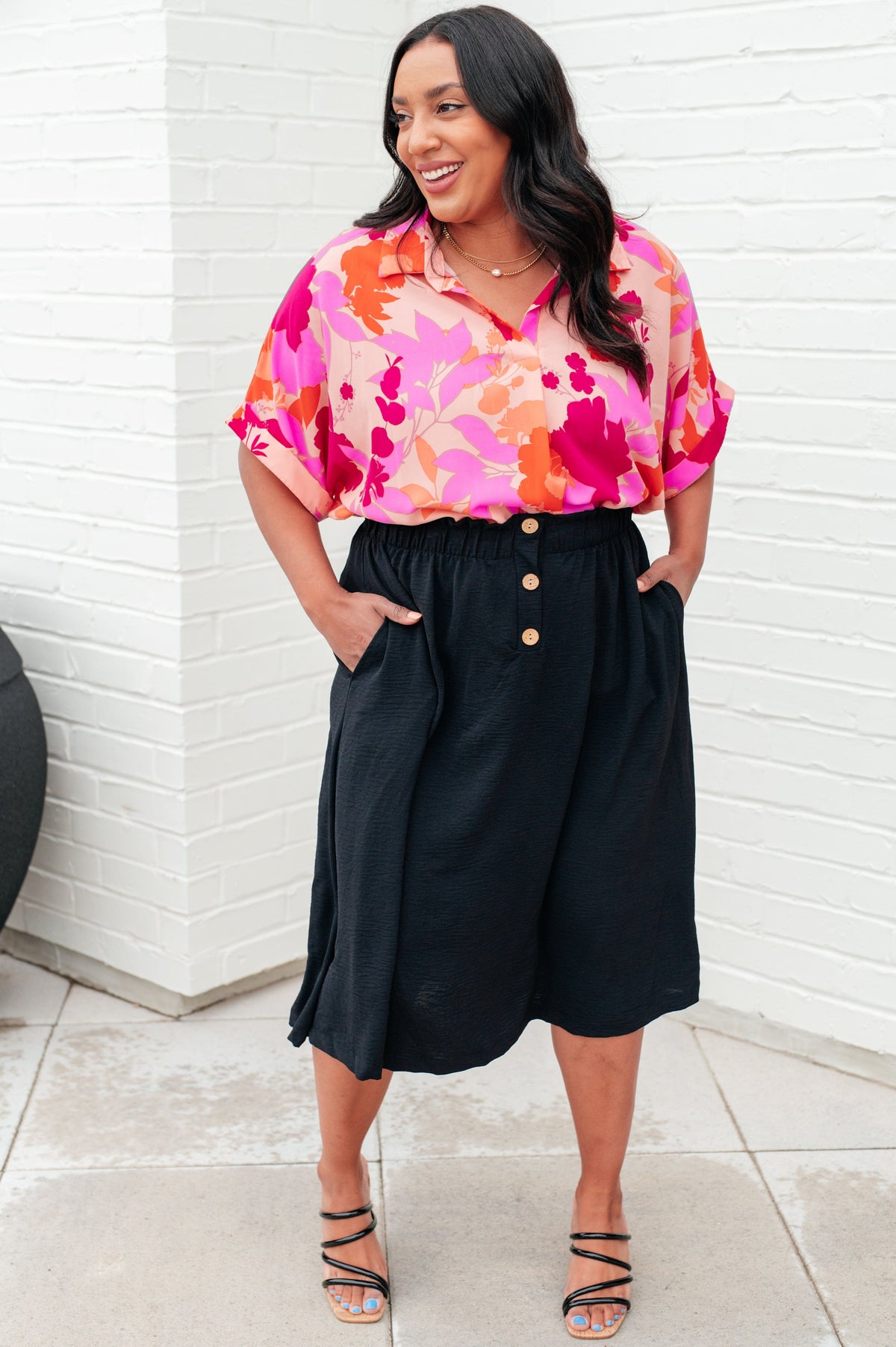 Hazy Cosmic Jive Relaxed Blouse-Tops-Stay Foxy Boutique, Florissant, Missouri