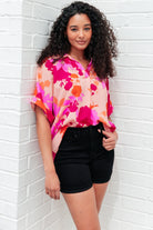 Hazy Cosmic Jive Relaxed Blouse-Tops-Stay Foxy Boutique, Florissant, Missouri
