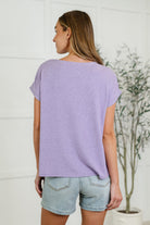 Heathered Harmony Basic Tee in Lavender-Womens-Stay Foxy Boutique, Florissant, Missouri