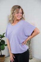 State of Mind Top in Lavender-Andre by Unit-Stay Foxy Boutique, Florissant, Missouri