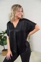 Wishful Thinker Top in Black-Andre by Unit-Stay Foxy Boutique, Florissant, Missouri