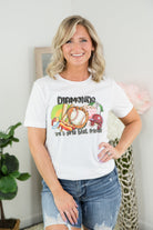 Diamonds Are a Girl's Best Friend Tee-BT Graphic Tee-Stay Foxy Boutique, Florissant, Missouri