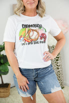 Diamonds Are a Girl's Best Friend Tee-BT Graphic Tee-Stay Foxy Boutique, Florissant, Missouri