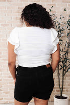 Highest Praise Ruffle Sleeve Blouse-Tops-Stay Foxy Boutique, Florissant, Missouri