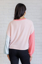 Hit Me With Your Best Shot Colorblock Top in Light Pink-Tops-Stay Foxy Boutique, Florissant, Missouri