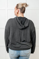 Hold That Thought Rib Knit Hoodie-Tops-Stay Foxy Boutique, Florissant, Missouri