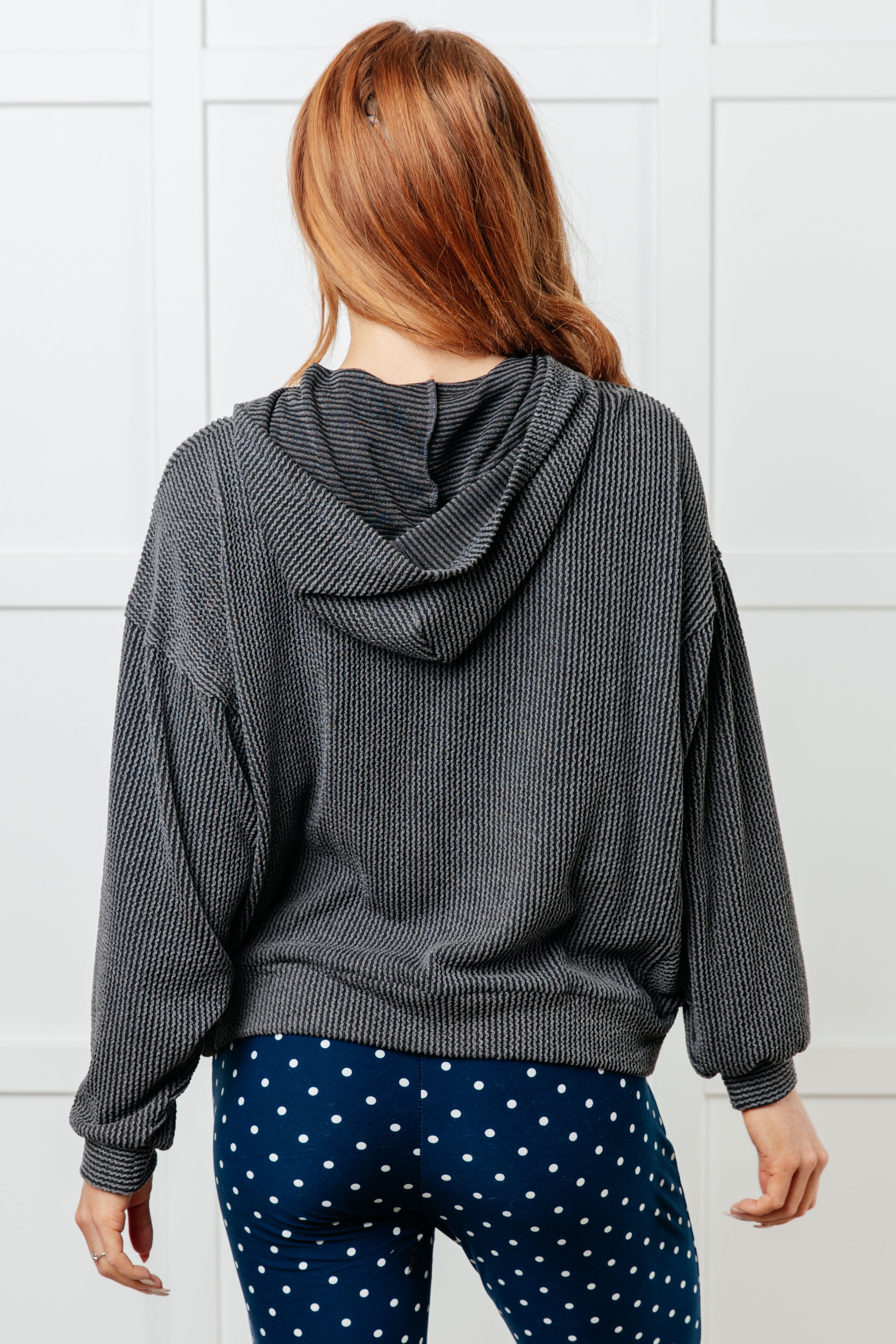 Hold That Thought Rib Knit Hoodie-Tops-Stay Foxy Boutique, Florissant, Missouri