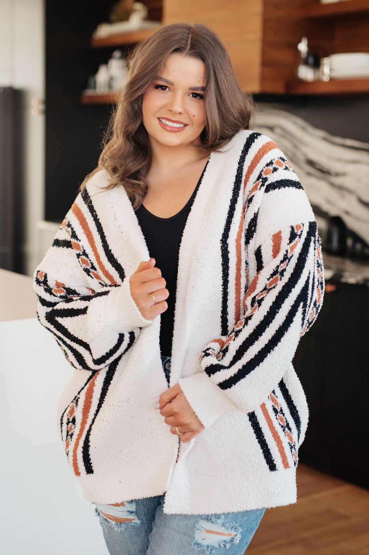 Holding On Aztec Print Cardigan-Layers-Stay Foxy Boutique, Florissant, Missouri