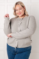 I Don't Know Why Bow Front Cardigan-Tops-Stay Foxy Boutique, Florissant, Missouri