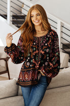 I Feel That Peasant Blouse-Blouses-Stay Foxy Boutique, Florissant, Missouri