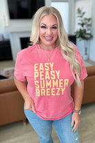 Easy Peasy Summer Breezy Tee-Tops-Stay Foxy Boutique, Florissant, Missouri