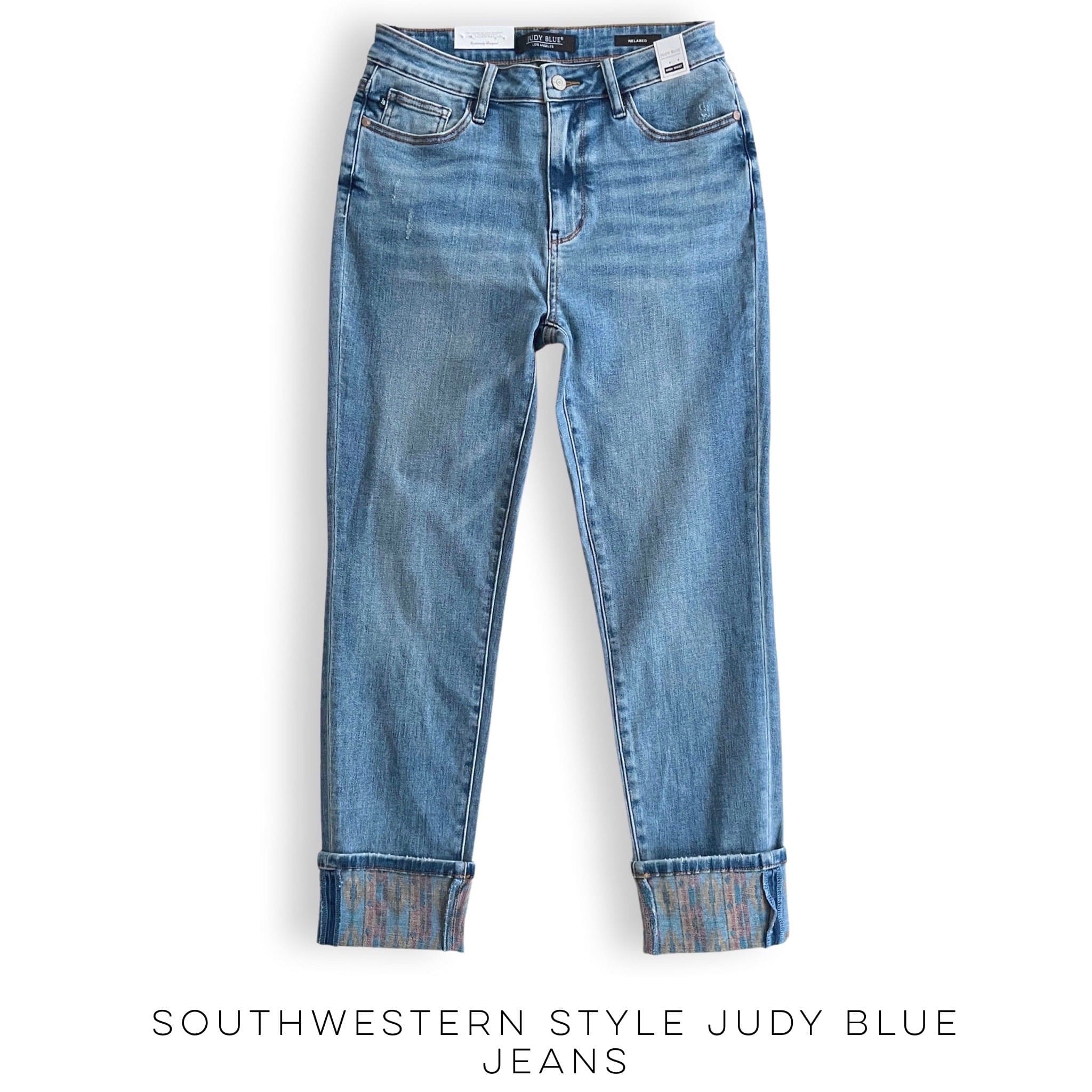 Southwestern Style Judy Blue Jeans-Judy Blue-Stay Foxy Boutique, Florissant, Missouri