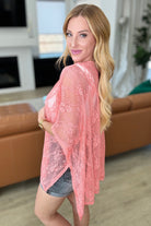 Good Days Ahead Lace Kimono In Coral-Layers-Stay Foxy Boutique, Florissant, Missouri