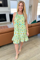 As You Walk On By Tank Dress in Lime-Dresses-Stay Foxy Boutique, Florissant, Missouri