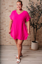 I Wanna Be Like You Dress In Fuchsia-Dresses-Stay Foxy Boutique, Florissant, Missouri