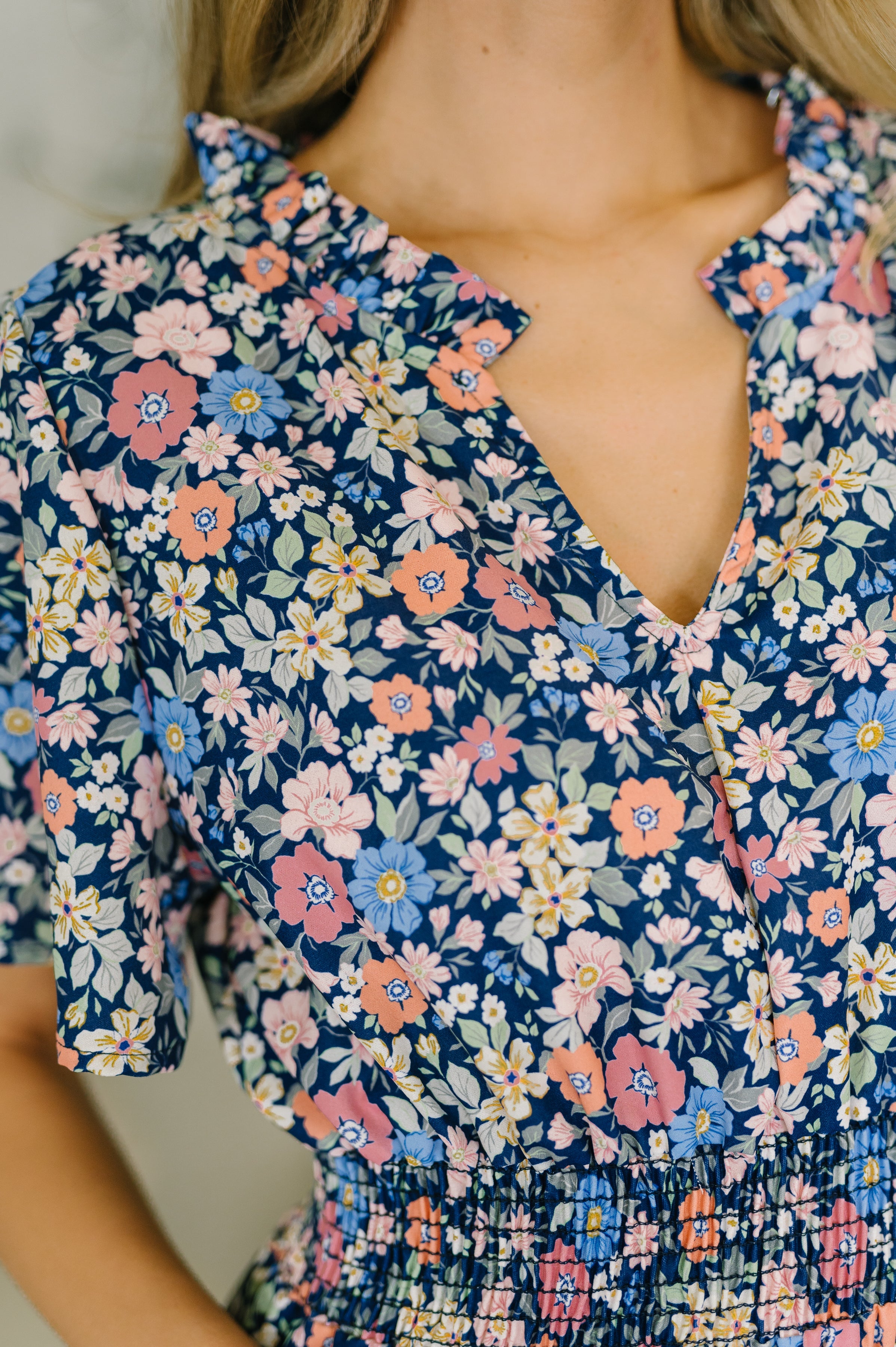 I Wanna Talk Notch Neck Midi Dress-Womens-Stay Foxy Boutique, Florissant, Missouri