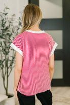 I Wouldn't Mind Short Sleeve Top in Ruby-Womens-Stay Foxy Boutique, Florissant, Missouri