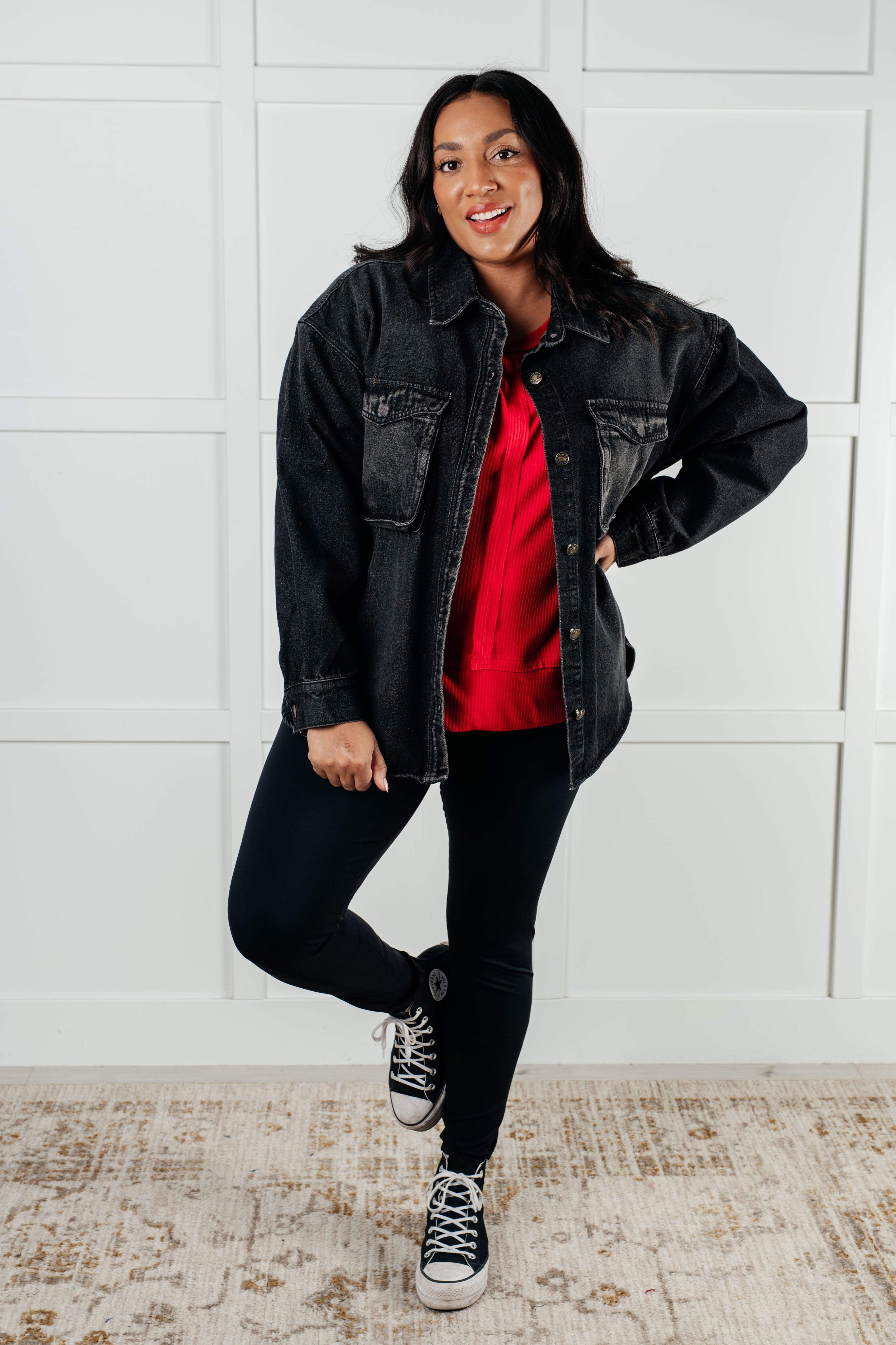 I'll Never Forget Ribbed Dolman Sleeve Top in Red-Tops-Stay Foxy Boutique, Florissant, Missouri