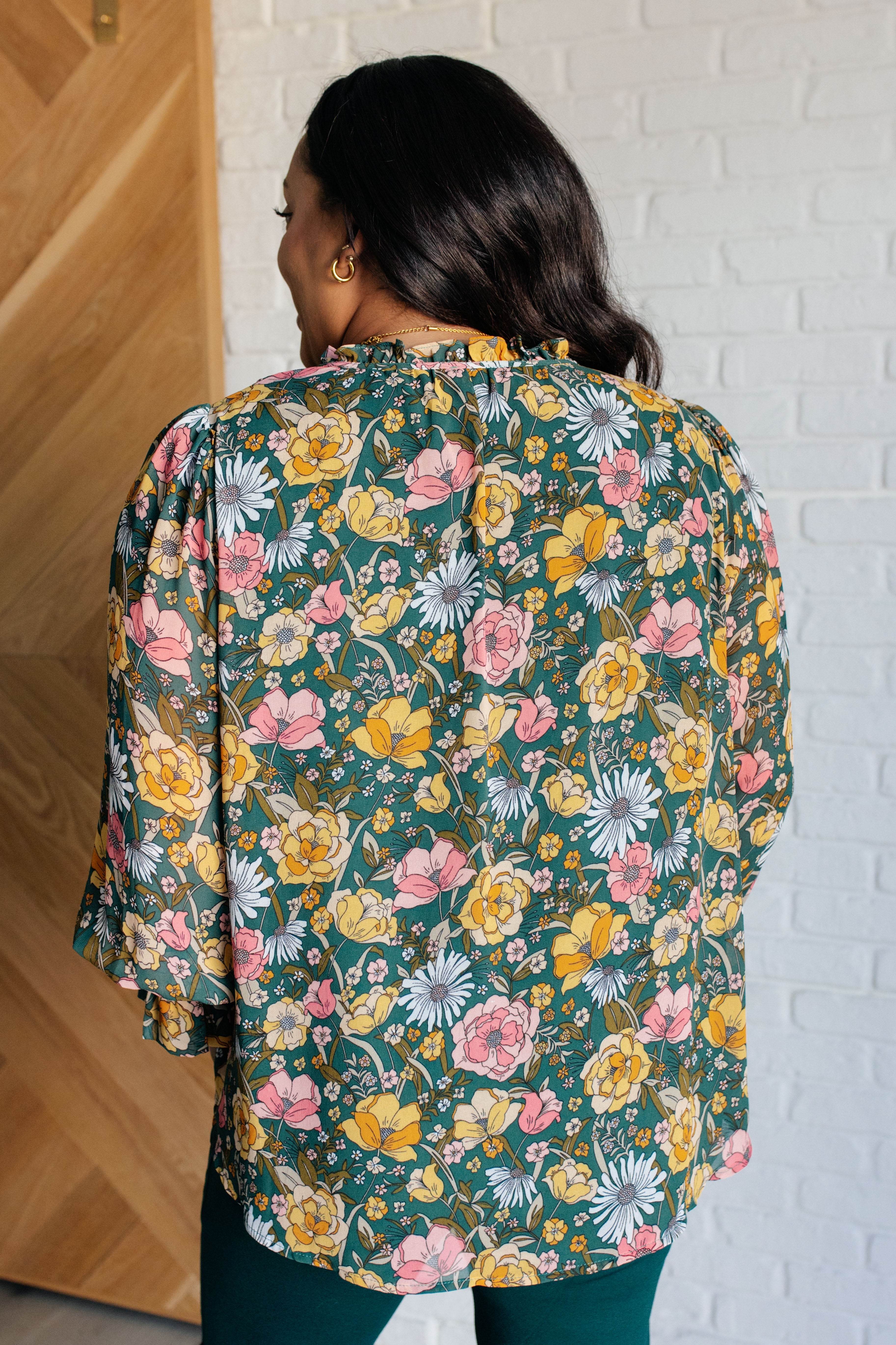 Ideal Ideas Floral Blouse-Blouses-Stay Foxy Boutique, Florissant, Missouri