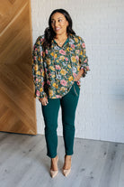 Ideal Ideas Floral Blouse-Blouses-Stay Foxy Boutique, Florissant, Missouri