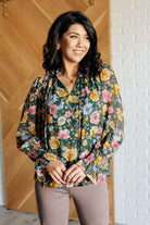 Ideal Ideas Floral Blouse-Blouses-Stay Foxy Boutique, Florissant, Missouri