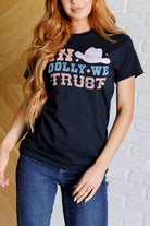 In Dolly We Trust Graphic Tee-Tops-Stay Foxy Boutique, Florissant, Missouri