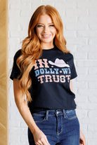 In Dolly We Trust Graphic Tee-Tops-Stay Foxy Boutique, Florissant, Missouri