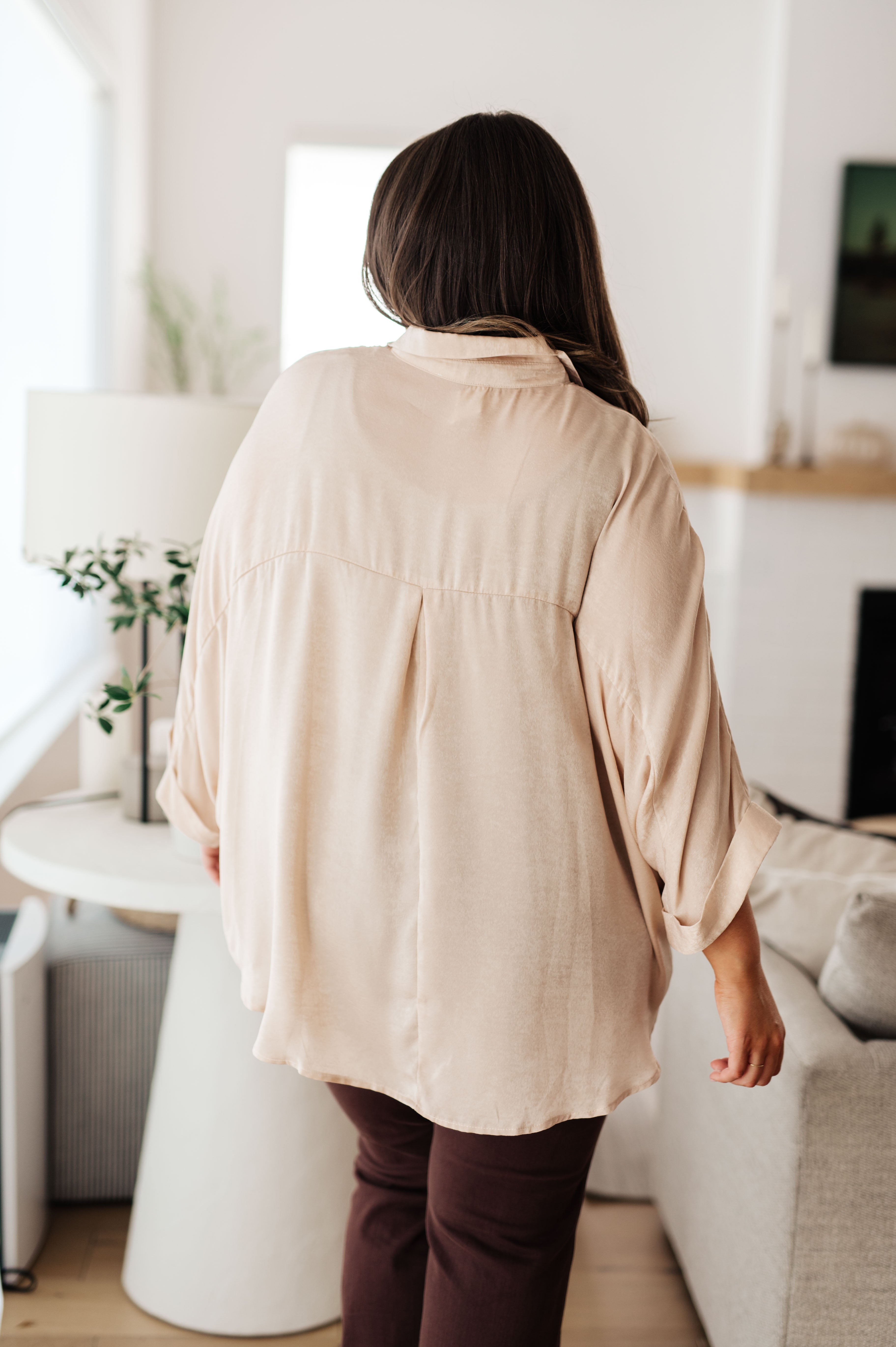 In Your Thoughts Oversized Dolman Sleeve Top in Champagne-Tops-Stay Foxy Boutique, Florissant, Missouri