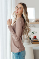Indeed You Do Long Sleeve V-Neck Top-Tops-Stay Foxy Boutique, Florissant, Missouri