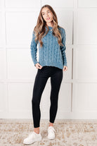 In the Right Direction Cable Knit Sweater-Tops-Stay Foxy Boutique, Florissant, Missouri