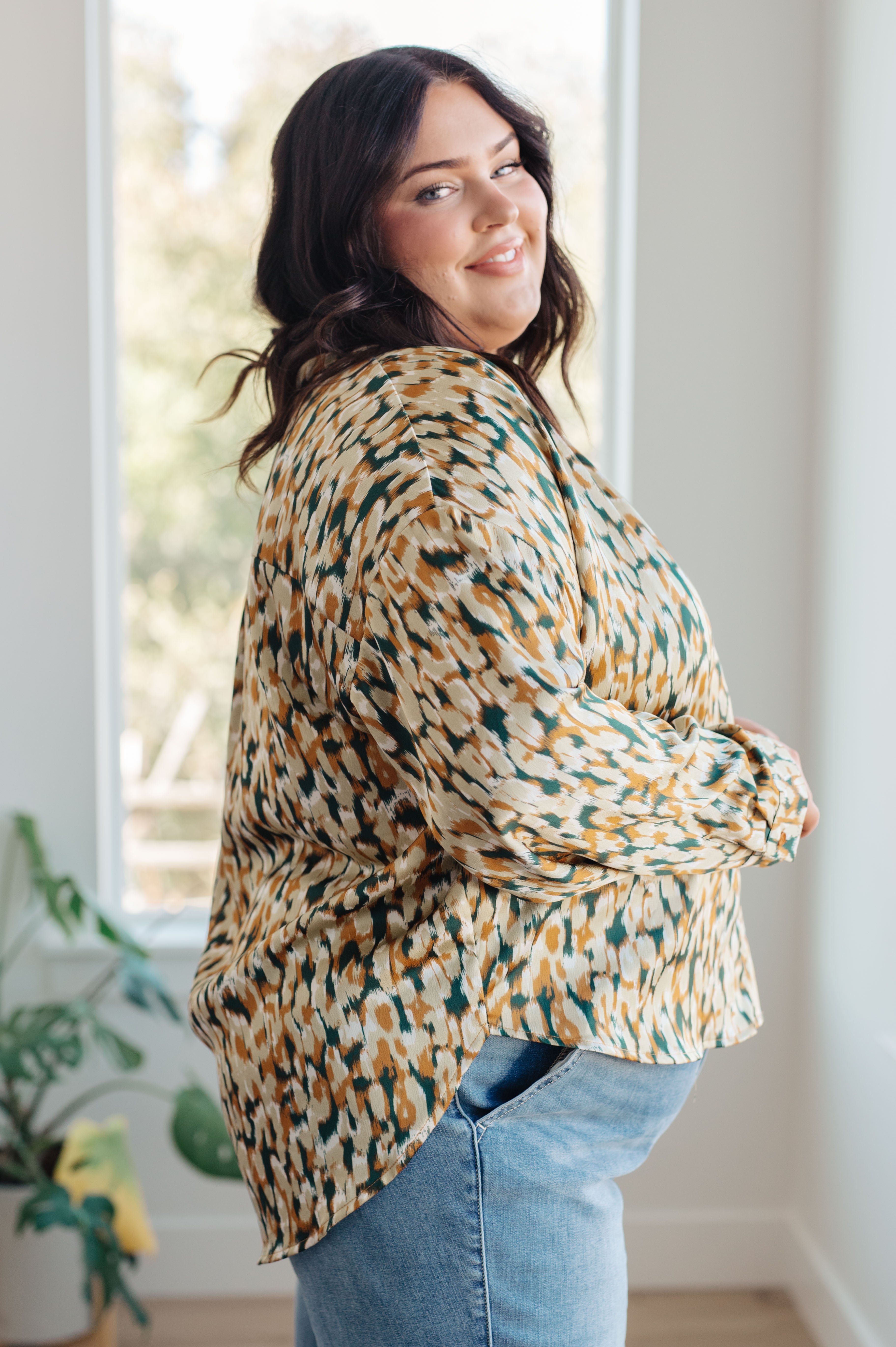 In the Willows Button Up Blouse-Blouses-Stay Foxy Boutique, Florissant, Missouri