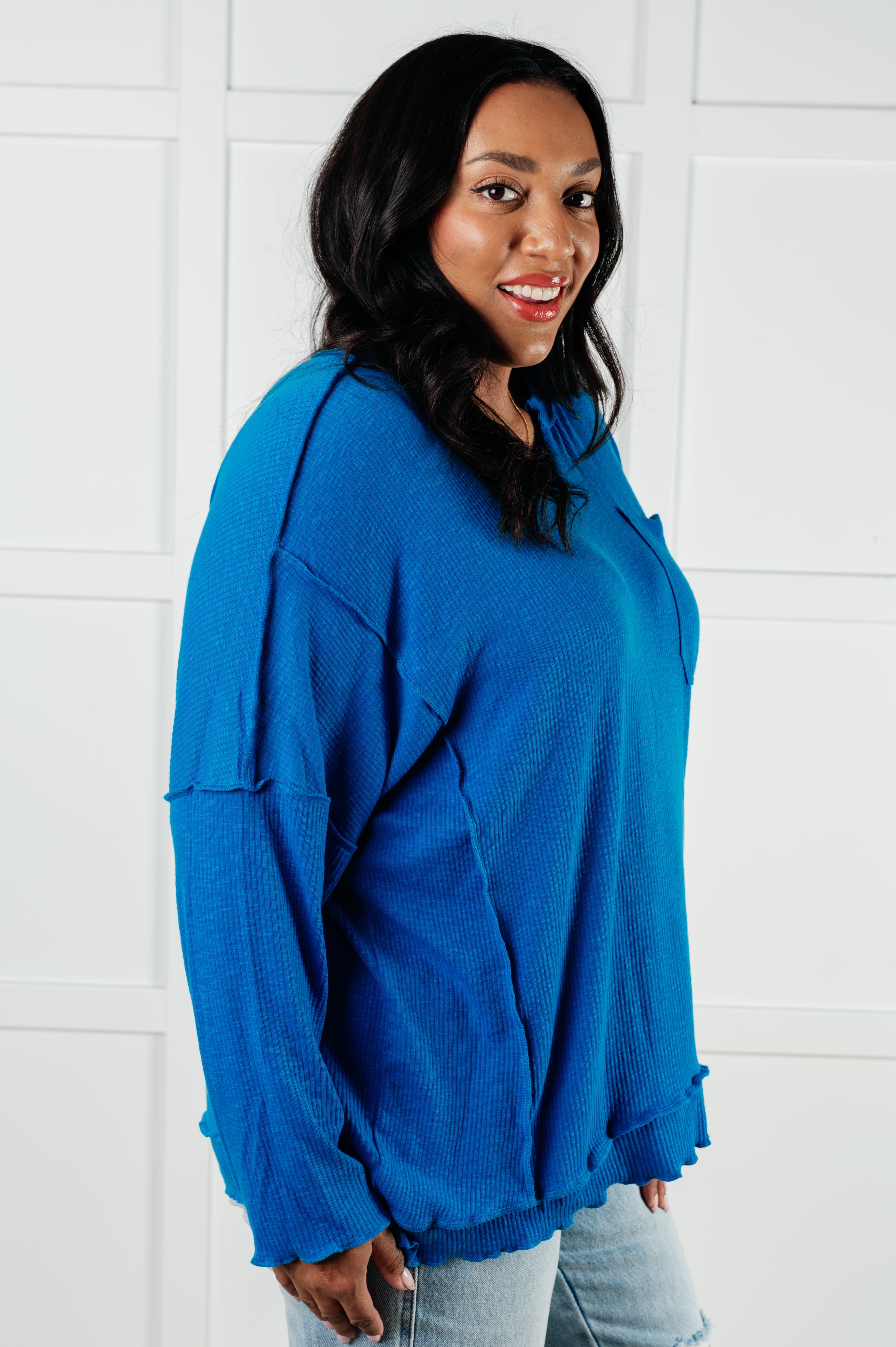 It Looks Easy Ribbed Top-Tops-Stay Foxy Boutique, Florissant, Missouri
