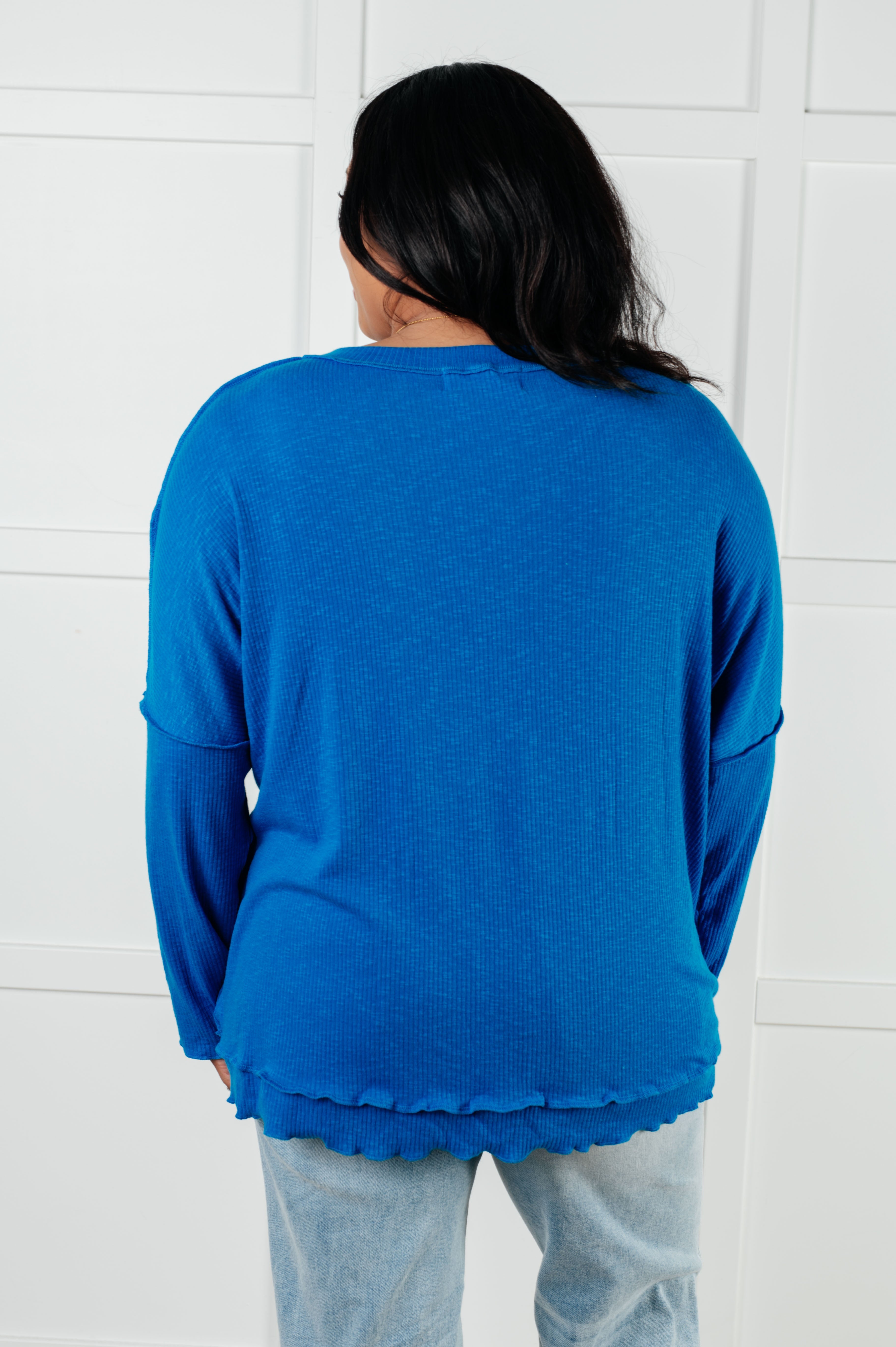 It Looks Easy Ribbed Top-Tops-Stay Foxy Boutique, Florissant, Missouri