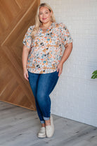 It's Intuitive Floral Blouse-Blouses-Stay Foxy Boutique, Florissant, Missouri