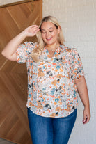 It's Intuitive Floral Blouse-Blouses-Stay Foxy Boutique, Florissant, Missouri